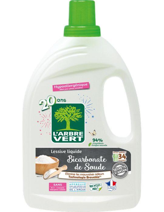Lessive liquide Bicarbonate de soude et sa recharge L